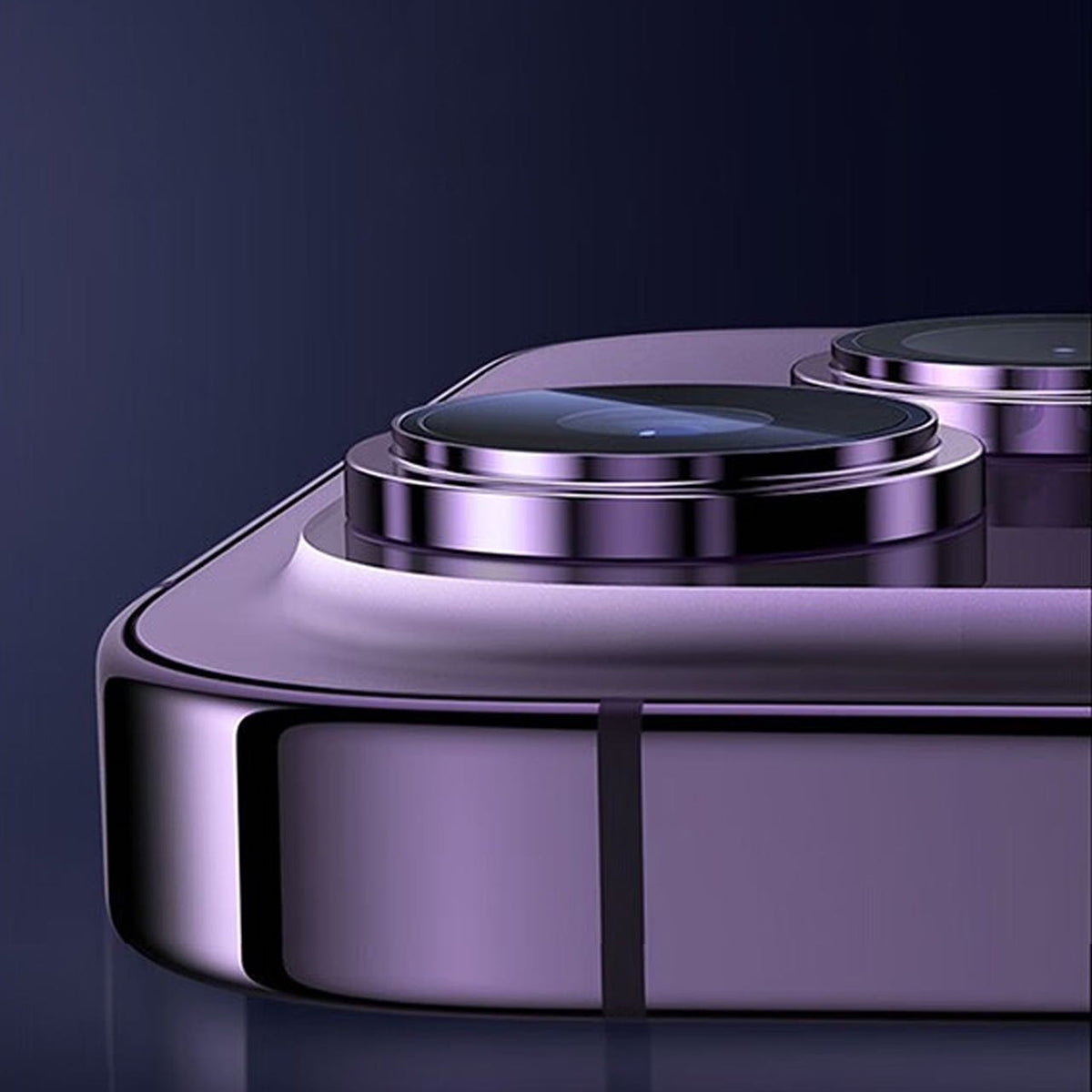 Apple iPhone 13 Go Des CL-10 Kamera Lens Koruyucu Mavi