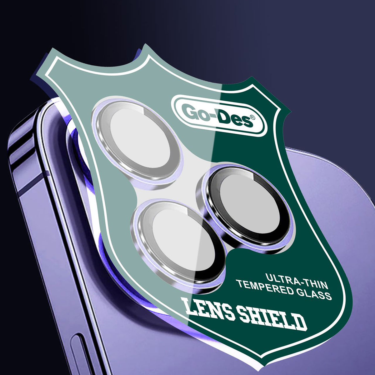 Apple iPhone 13 Go Des CL-10 Kamera Lens Koruyucu Kırmızı