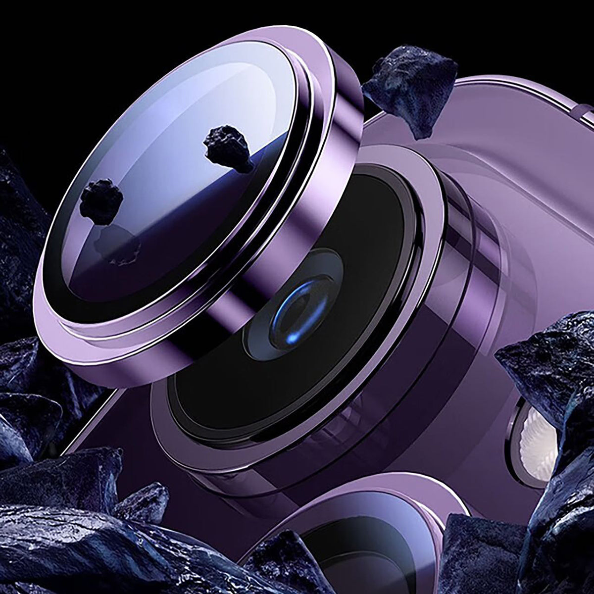 Apple iPhone 13 Go Des CL-10 Kamera Lens Koruyucu Kırmızı