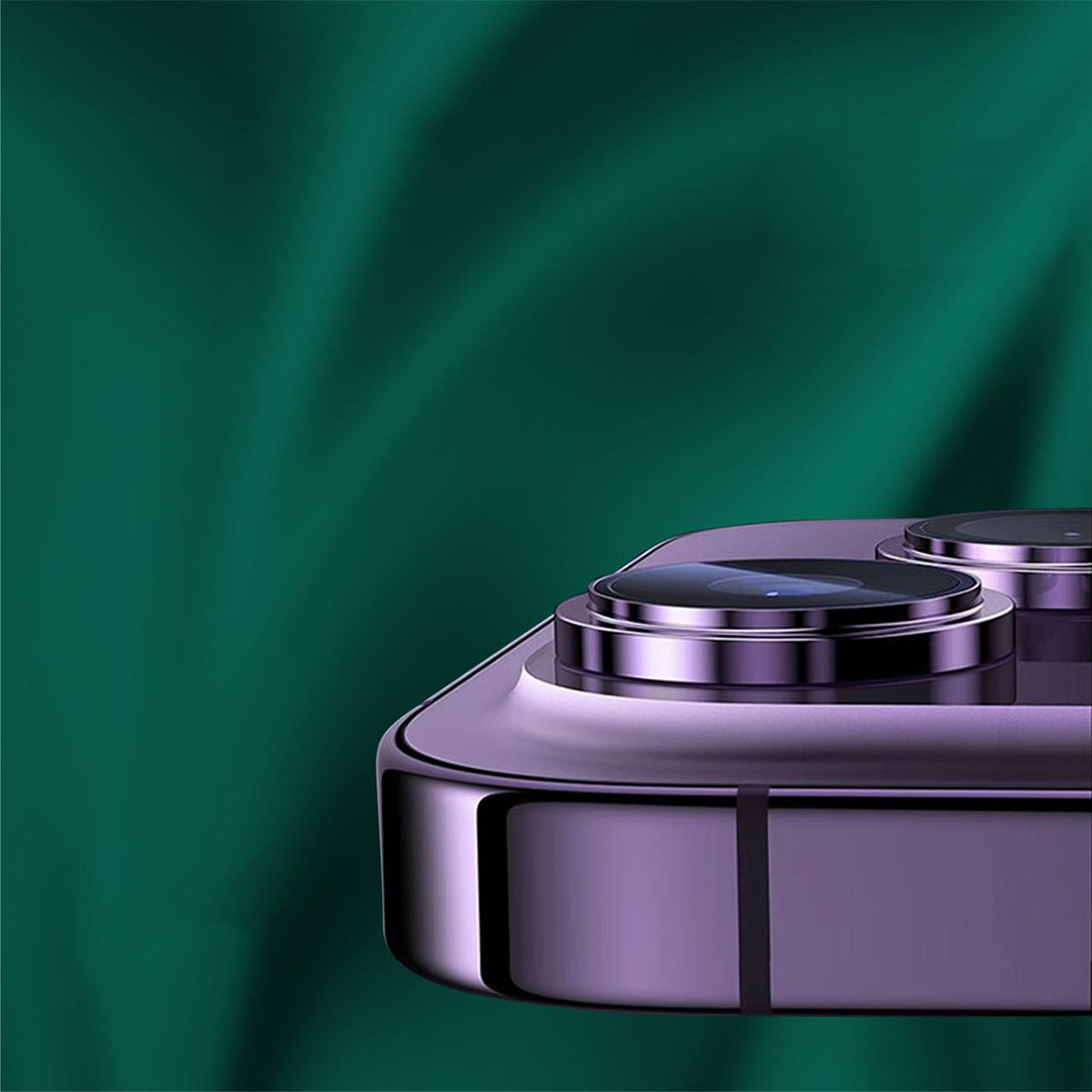 Apple iPhone 14 Go Des CL-10 Kamera Lens Koruyucu Gümüş