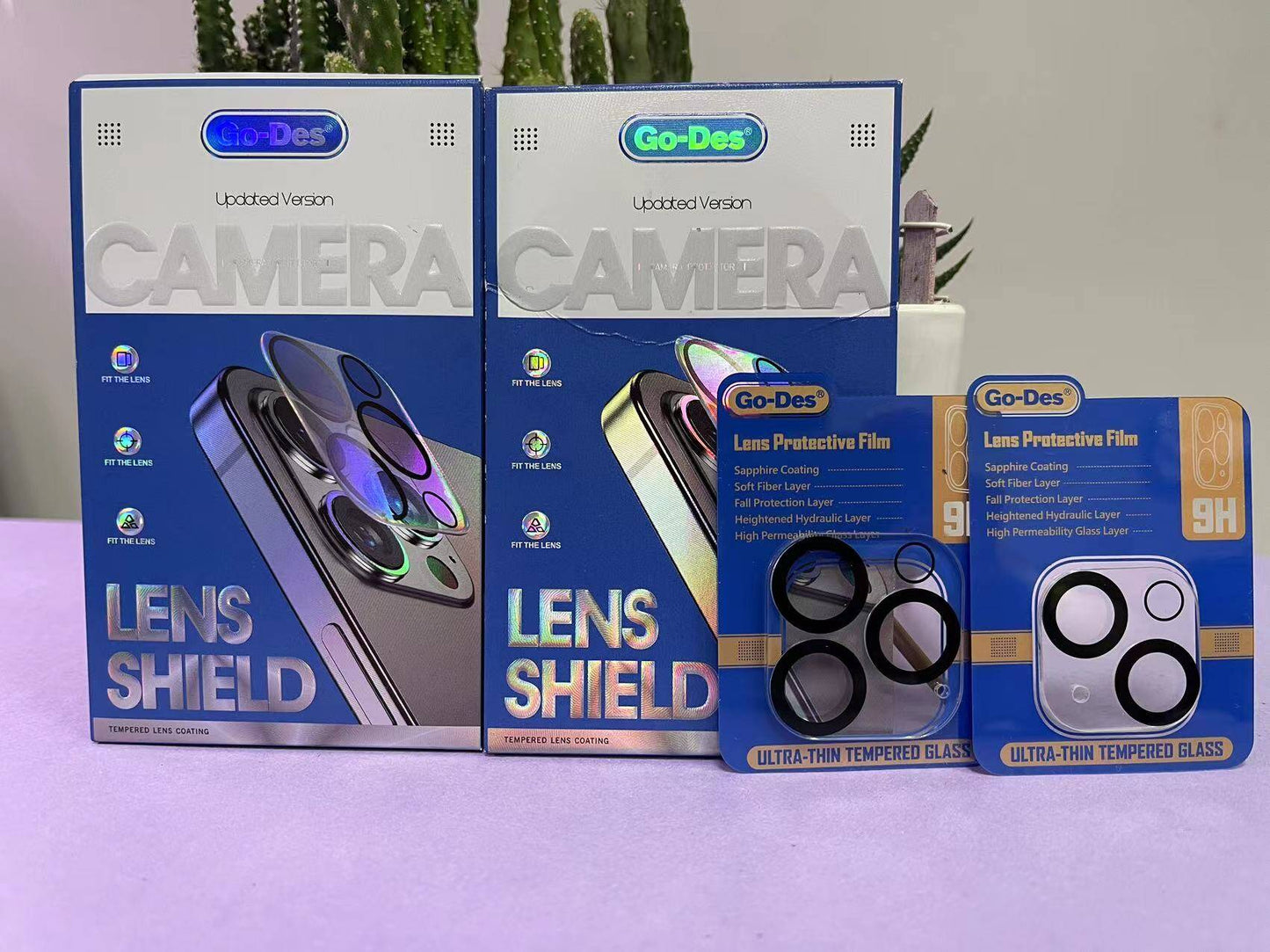 Apple iPhone 14 Go Des Lens Shield CL-14 Kamera Lens Koruyucu Renksiz
