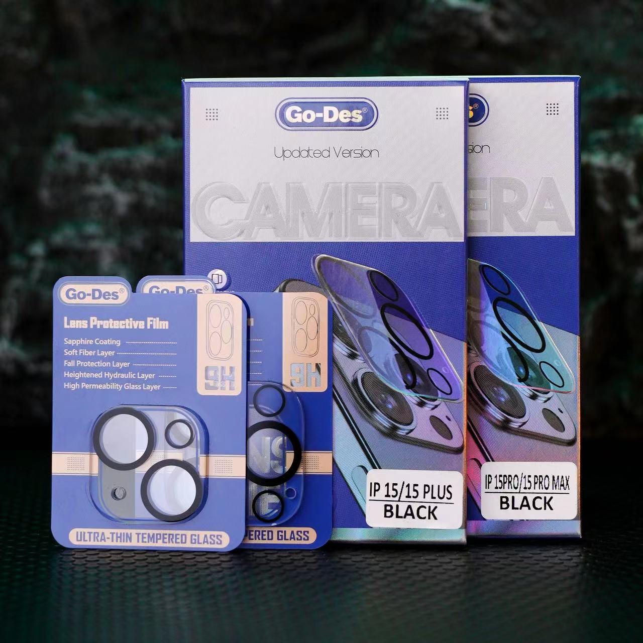 Apple iPhone 15 Go Des Lens Shield CL-14 Kamera Lens Koruyucu Renksiz