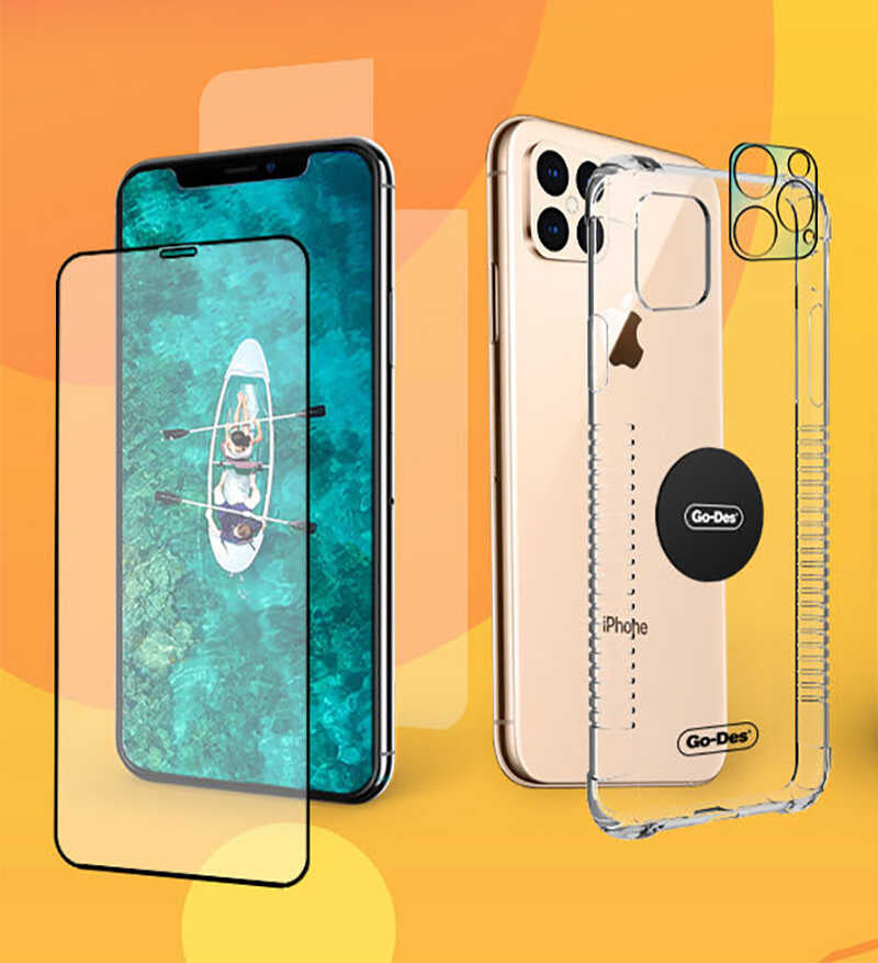Apple iPhone 6 Plus Go Des 5 in 1 Full Body Shield Siyah