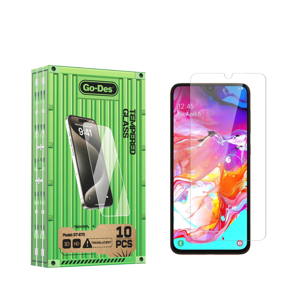Galaxy A04S Go Des Parmak İzi Bırakmayan 9H Oleofobik Bom Glass Ekran Koruyucu Renksiz