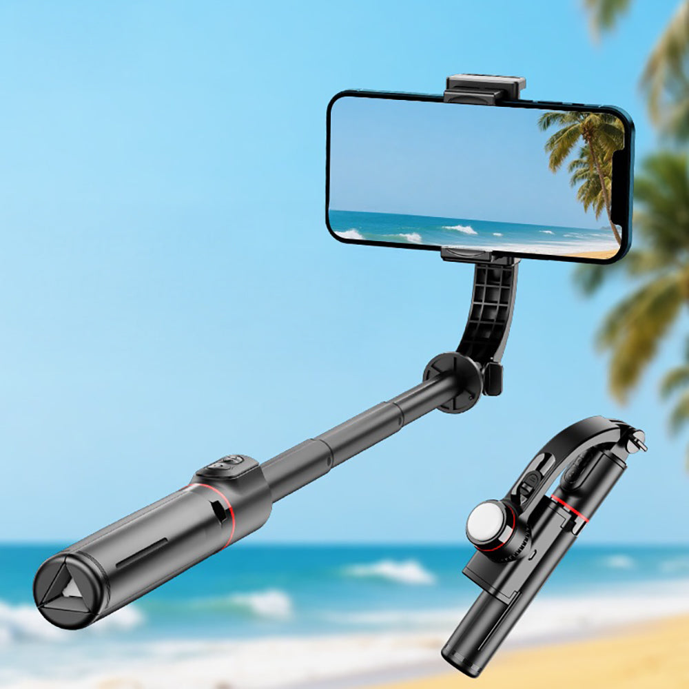 Go-Des GD-F06 Bluetooth Kumandalı Teleskopik Tripodlu Sarsılma Engelleyicili Selfie Çubuğu Siyah