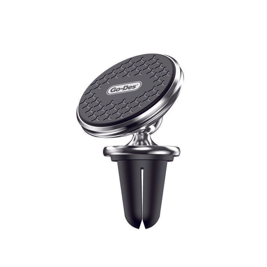 Go Des GD-HD641 Magnetik 360 Derece Oynar Başlıklı Telefon Tutucu Havalandırma Tasarım Siyah