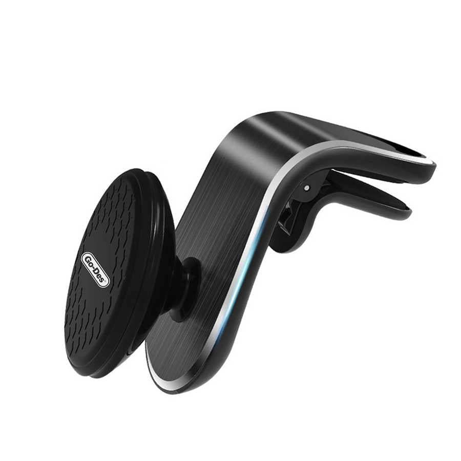 Go Des GD-HD676 L-Shaped Magnetik Araç Telefon Tutucu Siyah