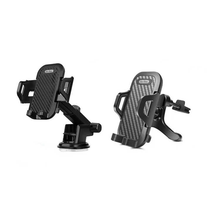 Go Des GD-HD693 2 in 1 Araç Telefon Tutucu Siyah