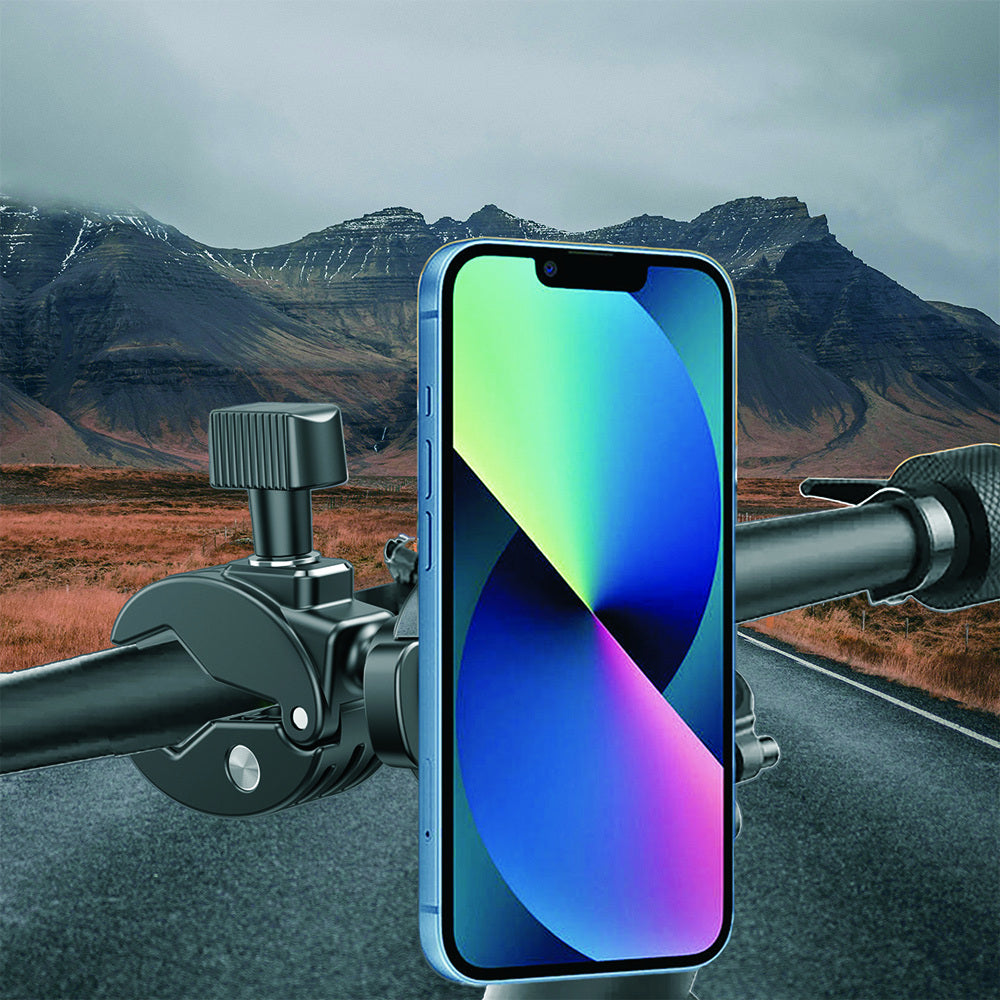 Go Des GD-HD903 Magnetik M-safe Sarsıntı Önleyici Motosiklet ve Bisiklet Telefon Tutucu Siyah