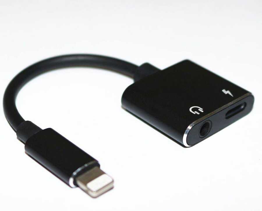 Go Des GD-UC026 2 in 1 Lightning Adaptör Siyah
