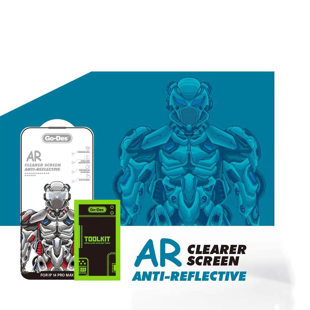 Apple iPhone 11 Go Des Anti Reflective Temperli Cam Ekran Koruyucu Siyah