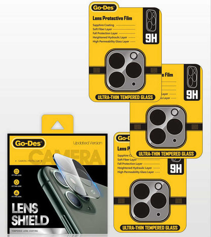 Apple iPhone 11 Pro Go Des Lens Shield Kamera Lens Koruyucu Renksiz