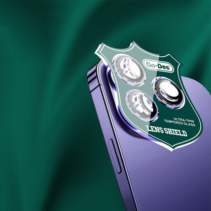 Apple iPhone 12 Go Des CL-10 Kamera Lens Koruyucu Mavi