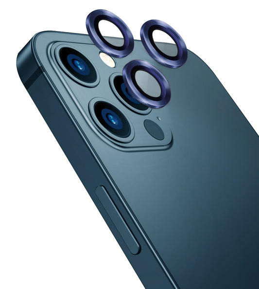 Apple iPhone 12 Pro Go Des CL-10 Kamera Lens Koruyucu Lacivert