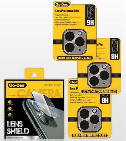 Apple iPhone 12 Pro Max Go Des Lens Shield Kamera Lens Koruyucu Renksiz