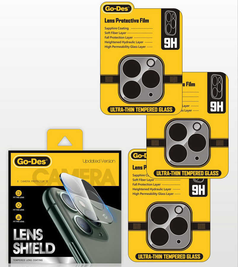 Apple iPhone 13 Go Des Lens Shield Kamera Lens Koruyucu