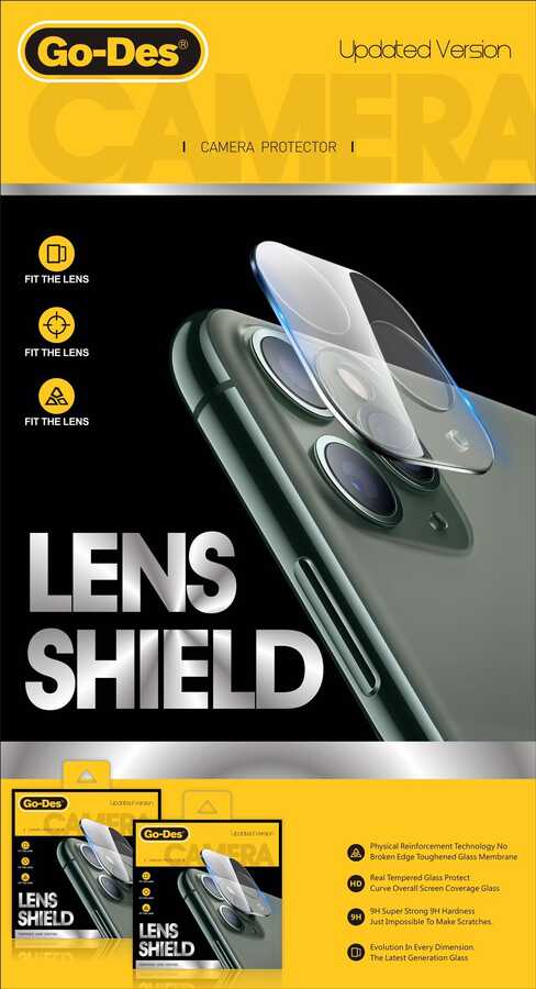 Apple iPhone 13 Mini Go Des Lens Shield Kamera Lens Koruyucu Renksiz