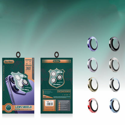 Apple iPhone 14 Go Des CL-10 Kamera Lens Koruyucu Gümüş