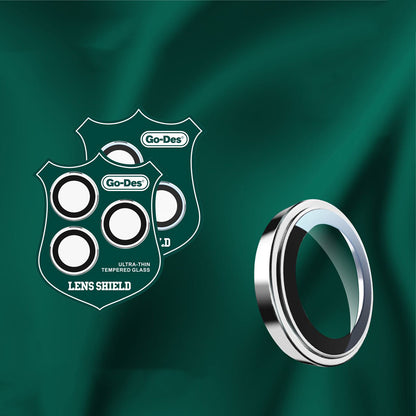 Apple iPhone 14 Go Des CL-10 Kamera Lens Koruyucu Gümüş