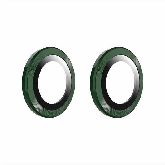 Apple iPhone 14 Go Des Eagle Kamera Lens Koruyucu Koyu Yeşil