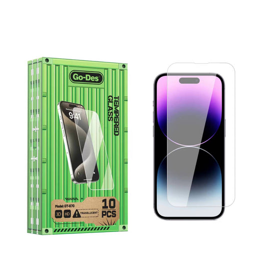 Apple iPhone 14 Plus Go Des Parmak İzi Bırakmayan 9H Oleofobik Bom Glass Ekran Koruyucu Renksiz