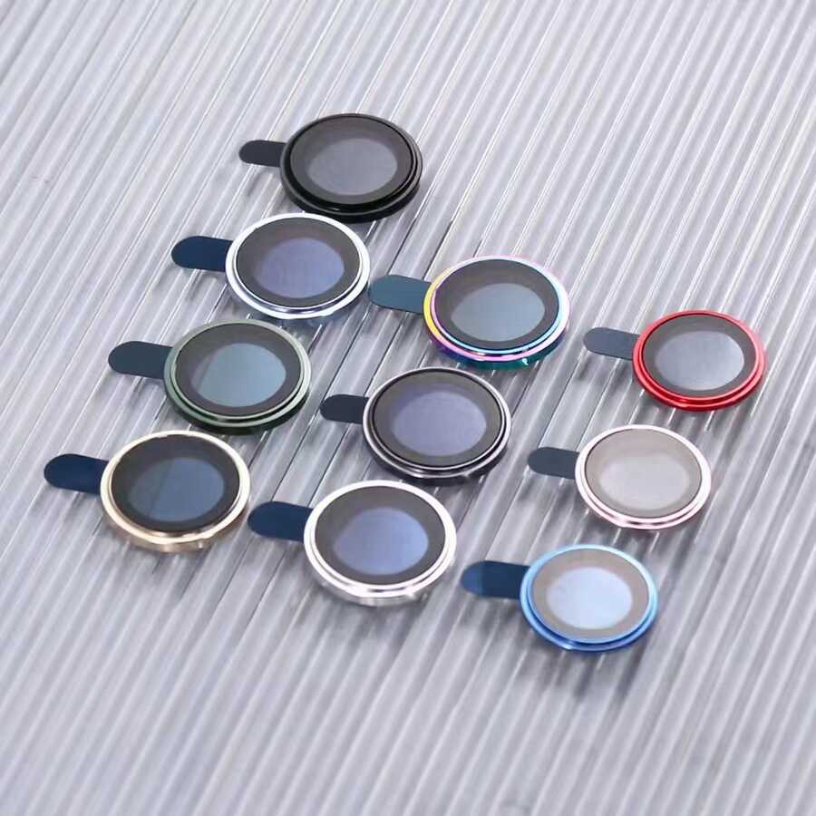 Apple iPhone 14 Pro Max Go Des Eagle Kamera Lens Koruyucu Mor