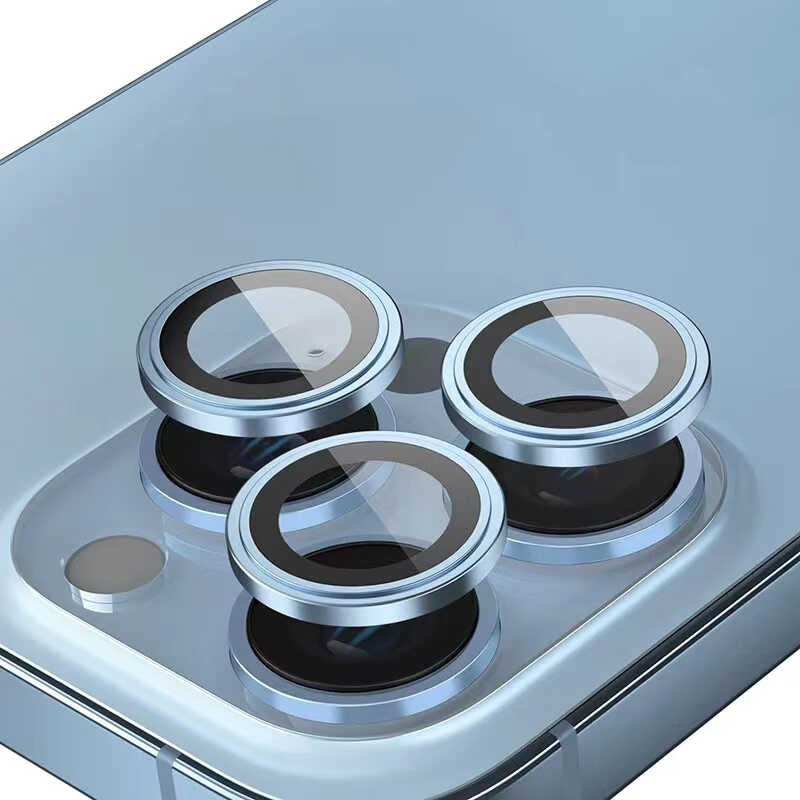 Apple iPhone 14 Pro Max Go Des Eagle Kamera Lens Koruyucu Mor