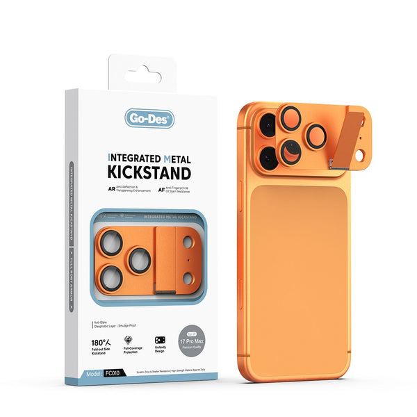 Apple iPhone 17 Pro Max Go Des CL-23 Anti Reflective Standlı Kamera Lens Koruyucu