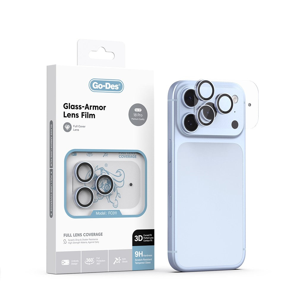 Apple iPhone 18 Pro Go Des FC011 Glass Armor Serisi Kamera Lens Koruyucu