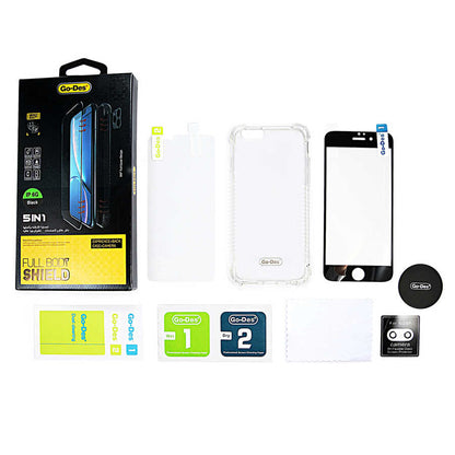 Apple iPhone 6 Plus Go Des 5 in 1 Full Body Shield Siyah