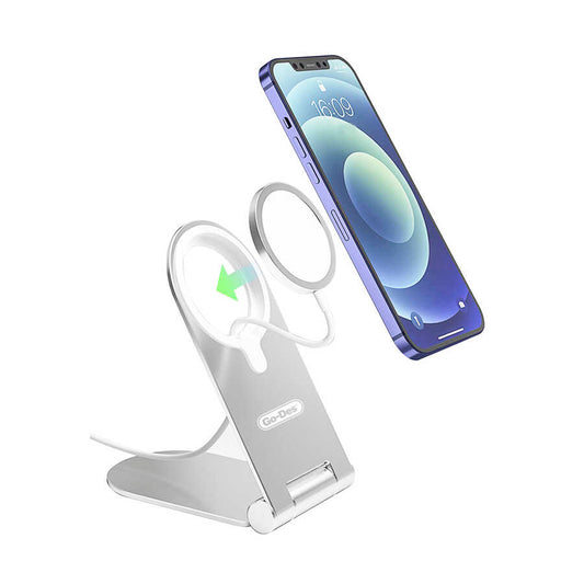 Go Des GD-HD768 Magsafe Şarj Standı Gümüş