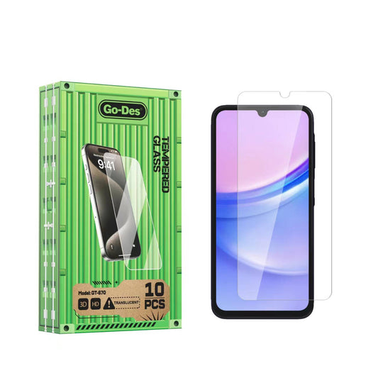 Galaxy A15 Go Des Parmak İzi Bırakmayan 9H Oleofobik Bom Glass Ekran Koruyucu Renksiz
