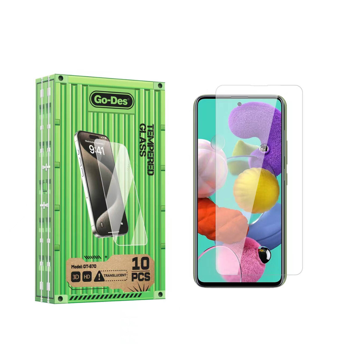 Galaxy A51 Go Des Parmak İzi Bırakmayan 9H Oleofobik Bom Glass Ekran Koruyucu