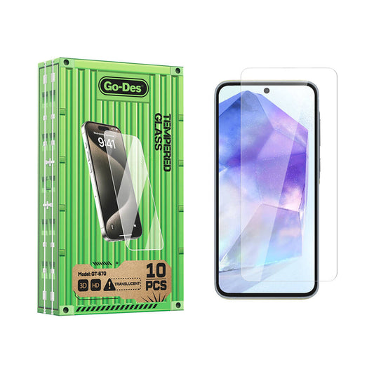 Galaxy A55 Go Des Parmak İzi Bırakmayan 9H Oleofobik Bom Glass Ekran Koruyucu Şeffaf