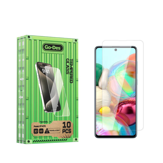 Galaxy A71 Go Des Parmak İzi Bırakmayan 9H Oleofobik Bom Glass Ekran Koruyucu Renksiz