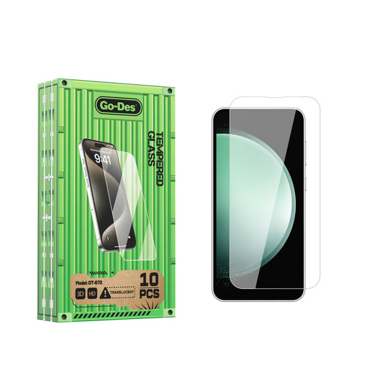 Galaxy S23 FE Go Des Parmak İzi Bırakmayan 9H Oleofobik Bom Glass Ekran Koruyucu Renksiz