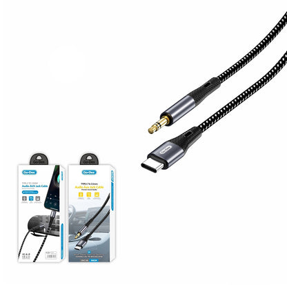 Go Des GAC-168 Type-C to 3.5mm AUX Audio Kablo 1M Siyah