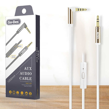 Go Des GAC-207 Aux Audio Kablo Siyah