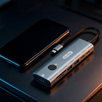 Go Des GD-6910 Type-C Bağlantılı 7in1 Hub Adaptör USB 5gbps/Hdmi/PD 3.0/3.5mm/4K Ultra HD