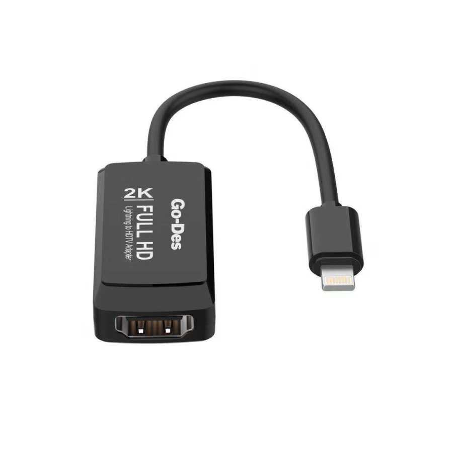 Go Des GD-8275 Lightning Av Kablo Siyah