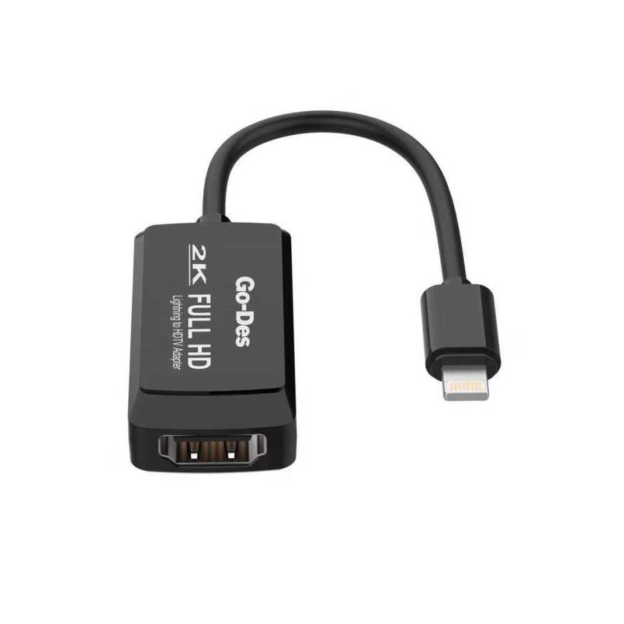 Go Des GD-8275 Lightning Av Kablo Siyah