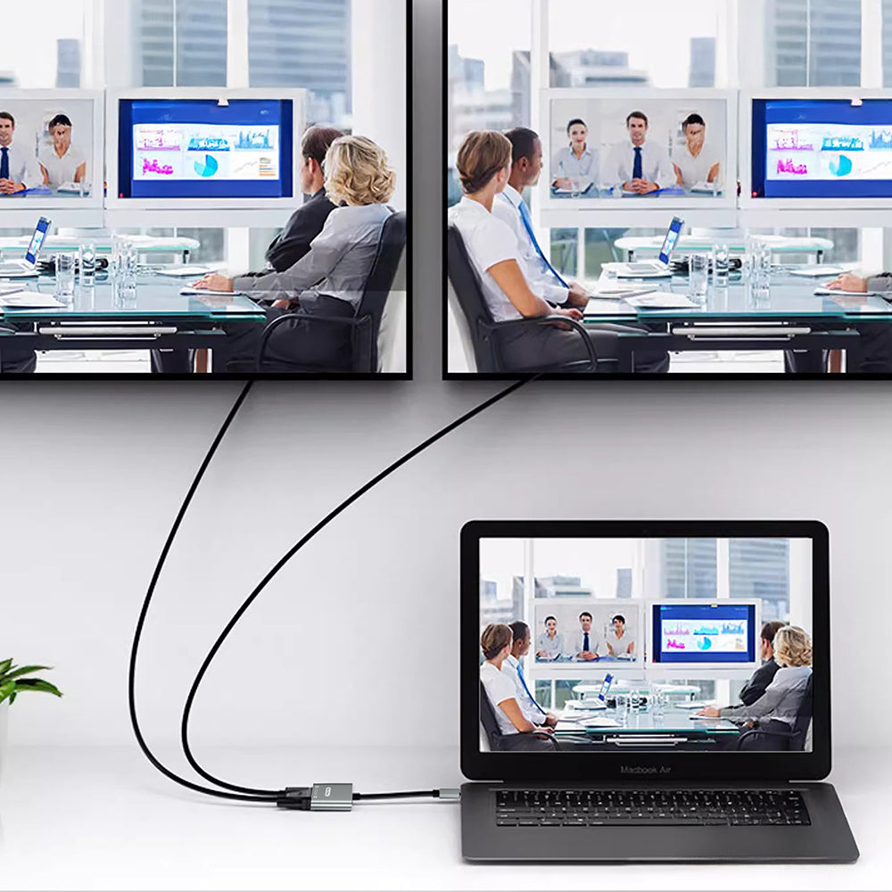 Go Des GD-8289 4K 60 Hz Görüntü Kalitesi Type-C to HDMI Adaptör Gri