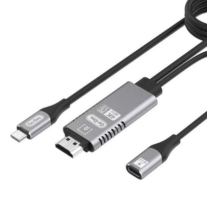 Go Des GD-8770 Type-C To HDMI Kablo Siyah