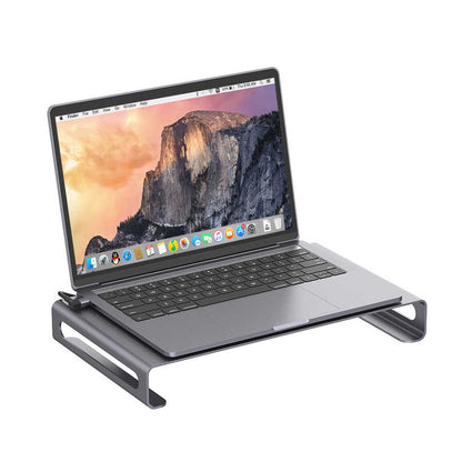 Go Des GD-9126 Hub Destekli Laptop Standı Docking Station Stand Gri