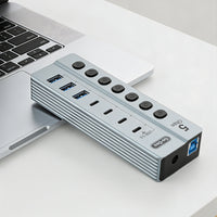 Go Des GD-9212 7 in 1 Çoklu Type-C ve USB Hub