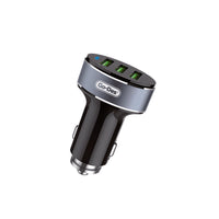 Go Des GD-CC206 3 Usbli Led Işıklı Metal Araç Şarj Başlığı 3.6A