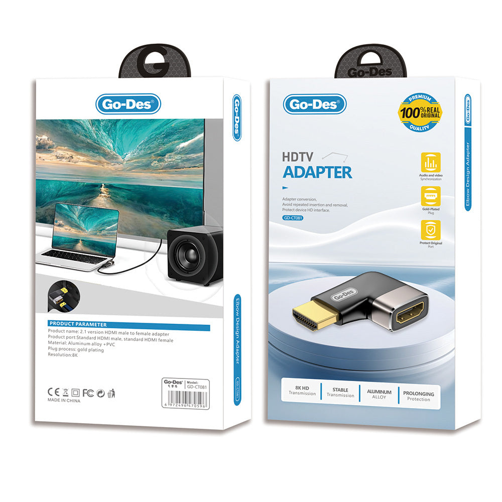 Go Des GD-CT081 HDTV HDMI Adaptör 8K HD 2.1 Versiyon Görüntü Aktarım Cihazı