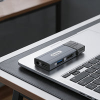 Go Des GD-CT085 Type-C Bağlantılı 4in1 HDTV Ses ve Video Adaptörü USB3.0/Hdmi/3.5mm/4K Ultra HD 60hz