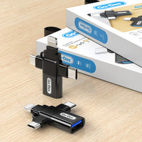 Go Des GD-CT196 4in1 Type-C+Lightning+Micro+USB3.0 OTG Dönüştürücü Adaptör