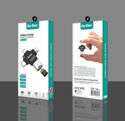 Go Des GD-DK101 Hafıza Kart Okuyucu Siyah